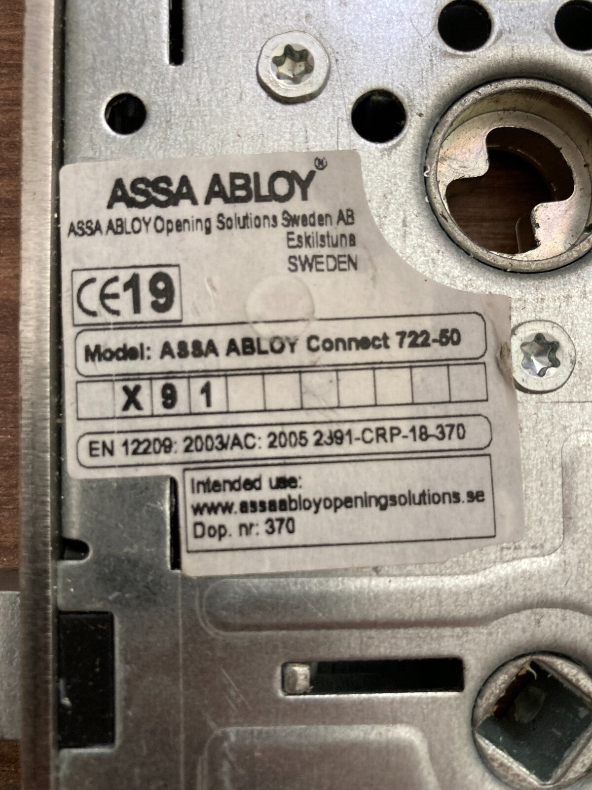 Assa Abloy Lock Case Connect 722-50 L: 22.5cm Emergency Exit Double Latch