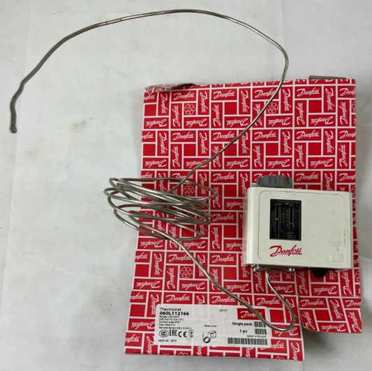 Danfoss KP77 Thermostat 060L112166 Capillary Temperature Controller New Danish