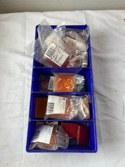 LK OPUS 73 IP44 E14 Lamp Glass Covers Red Yellow New Mixed Lot Spare Units