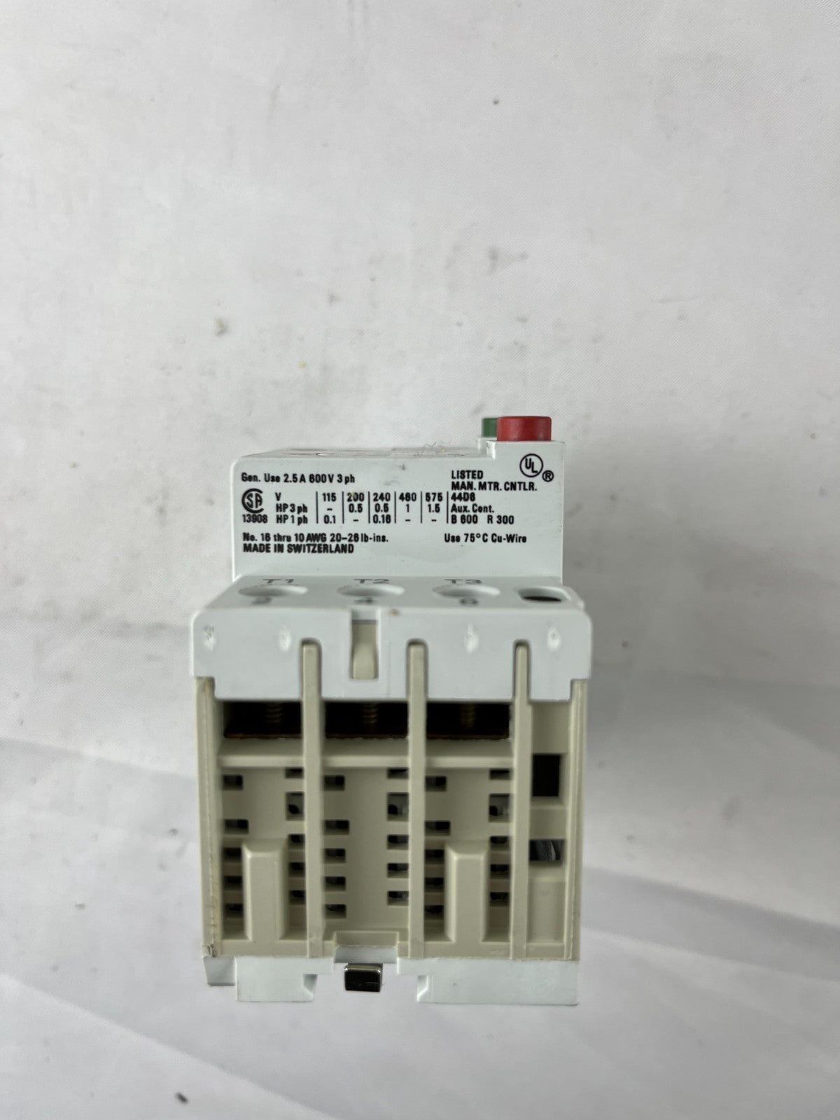 Allen‑Bradley 140-MN-0063 Manual Motor Starter 0.40–0.63A 3‑Pole Used Spare Part