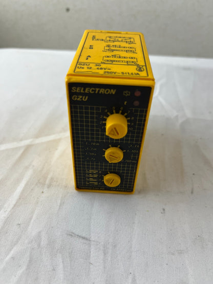 Selectron GZU 30 Timer NEW 12-48V 50ms-10h Multifunction Delay Relay Switzerland