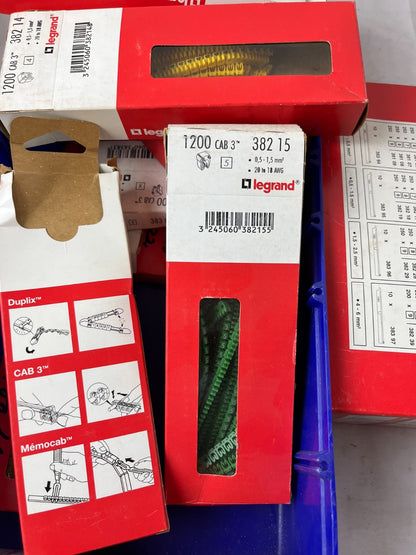 Legrand CAB 3 Cable Markers Number Sleeves Mixed Incomplete Lot New Bundle