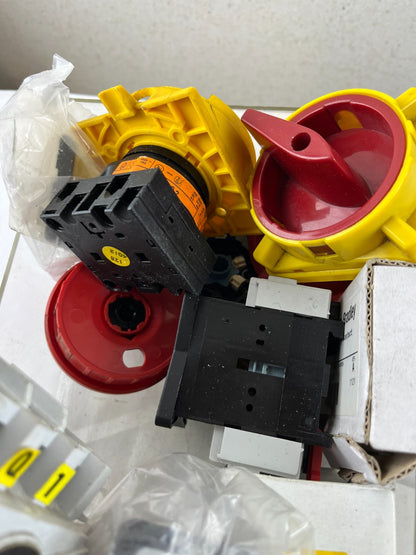 Industrial Switch Bundle Allen Bradley ABB Mixed Lot Emergency Stop Components