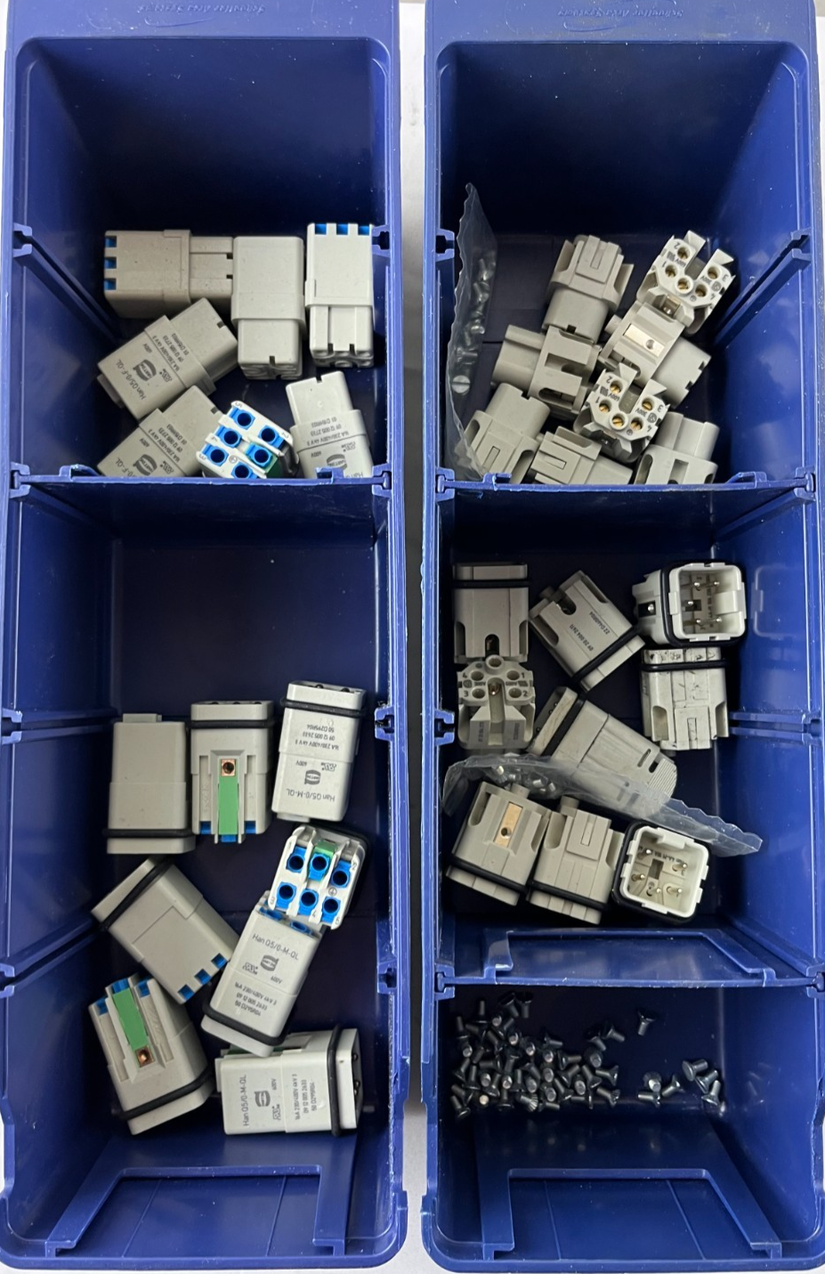 Harting Han Q5/0-M-QL & Q5/0-F-QL Connectors Bundle Used Mixed Spares