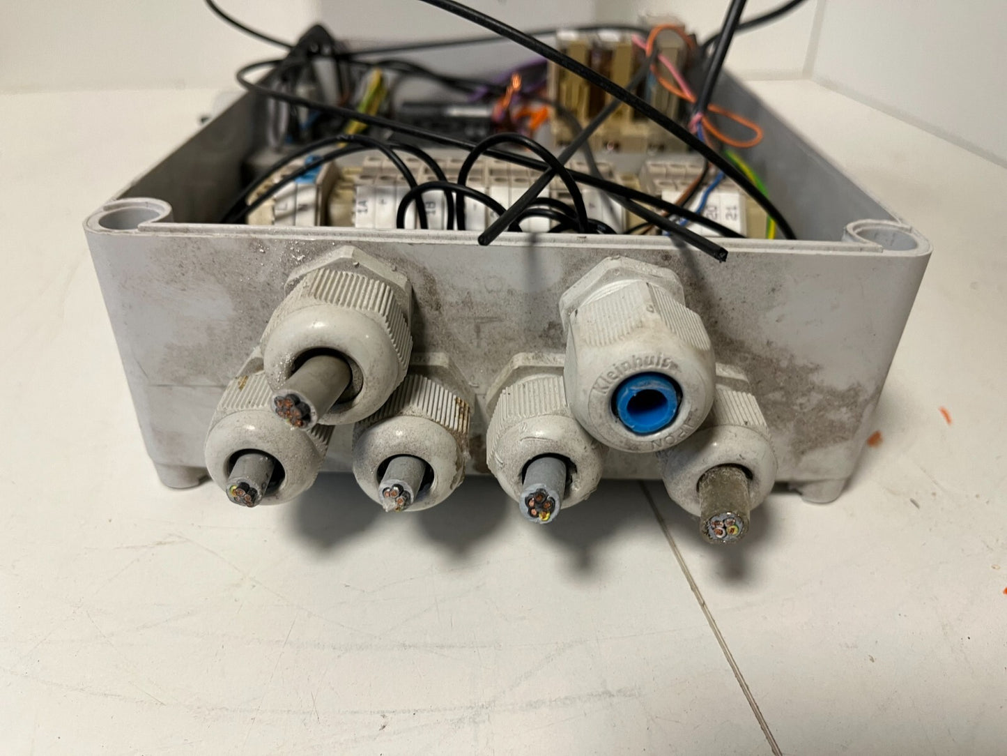 Industrial Control Box with Omron & Telemecanique Components – Used, Working