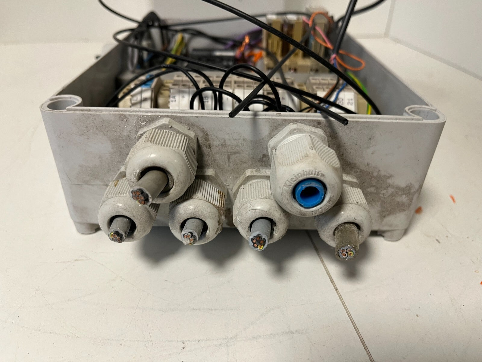 Industrial Control Box with Omron & Telemecanique Components – Used, Working