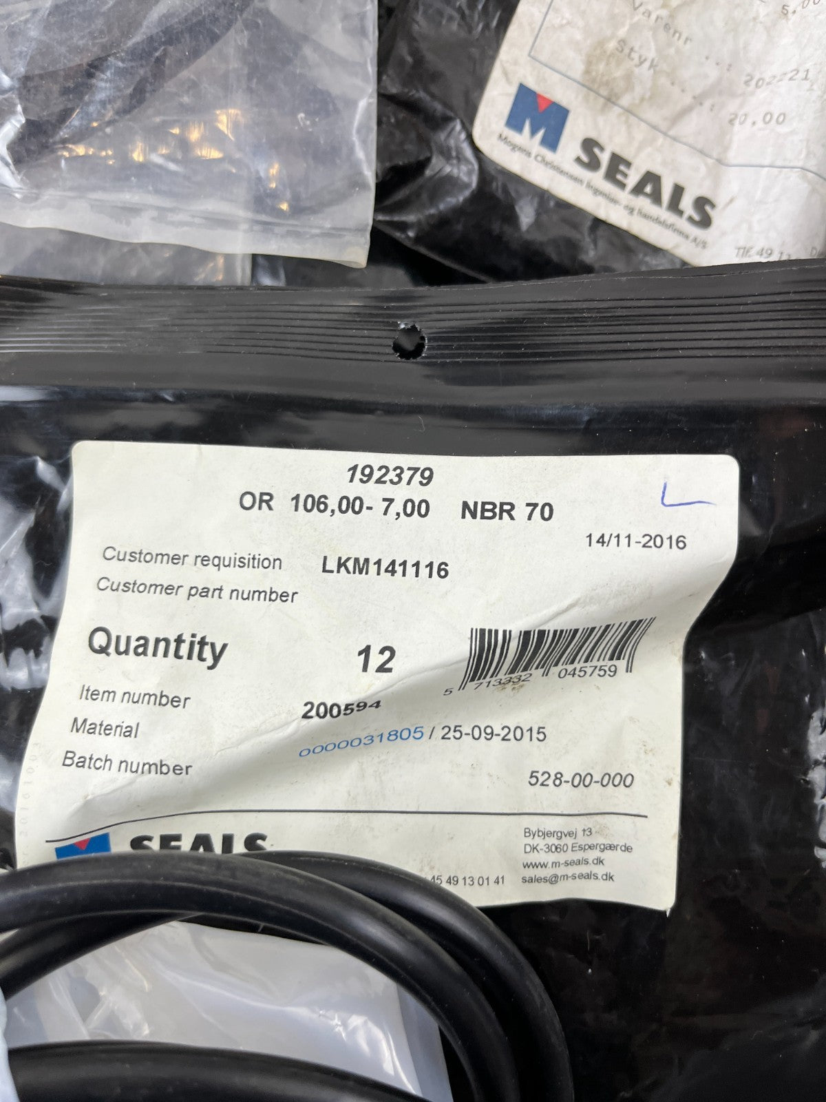 Industrial O-Ring Gasket Seal Lot NBR EPDM Pneumatic Hydraulic Mixed Sizes New