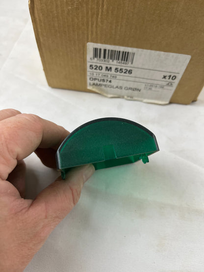 Lot of 9x Omega OPUS74 Green Indicator Lens Lamp Glass 520M5526 IP44 New