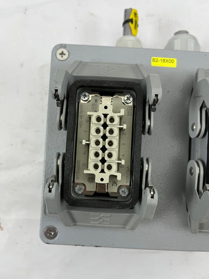 DKC Cosimec 65302 Aluminum Junction Box, 2x 16A/500V Connectors, IP66/67 Used