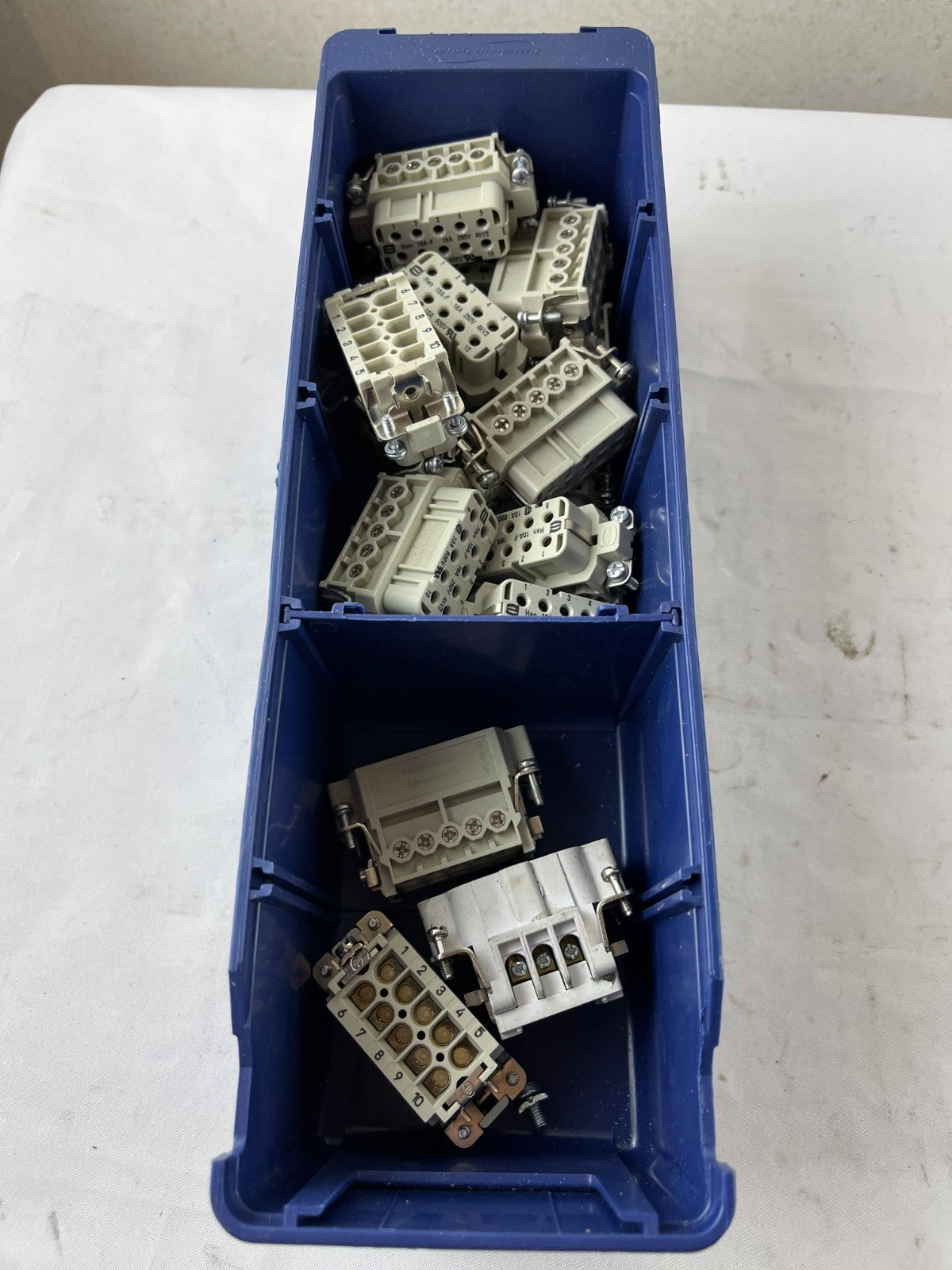 Harting Han 10A-F 16A 250V 10 Pole Inserts Bundle Used Mixed Spare Parts