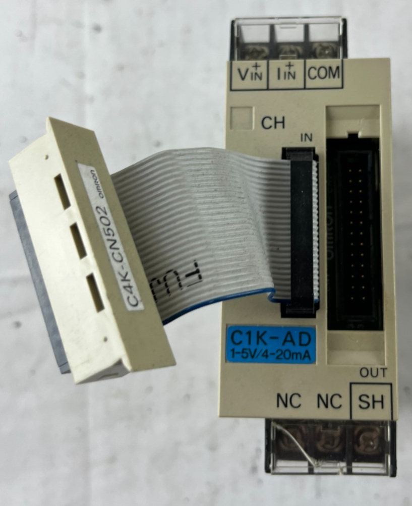 Omron C1K-AD A/D Analog Input Unit 1–5V / 4–20mA with Cable Used Spare Part