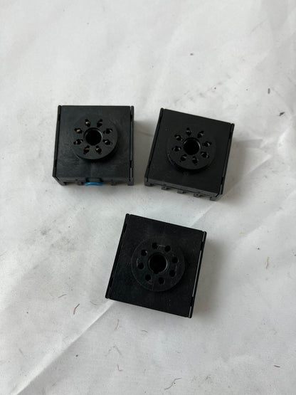 Omron P3G-08 Relay Socket 8-Pin Panel Mount Screw Terminal Lot 3pcs Spare Units