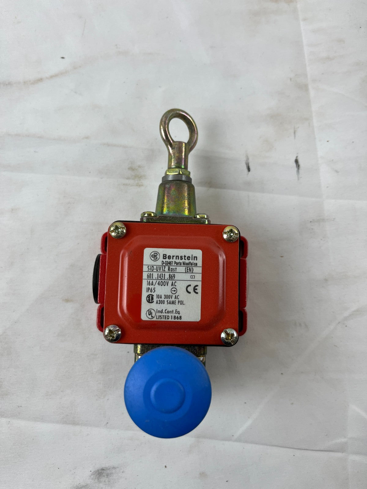 Bernstein SiD-UV1Z Rope Pull Safety Switch 601.1431.869 IP65 16A Used Working