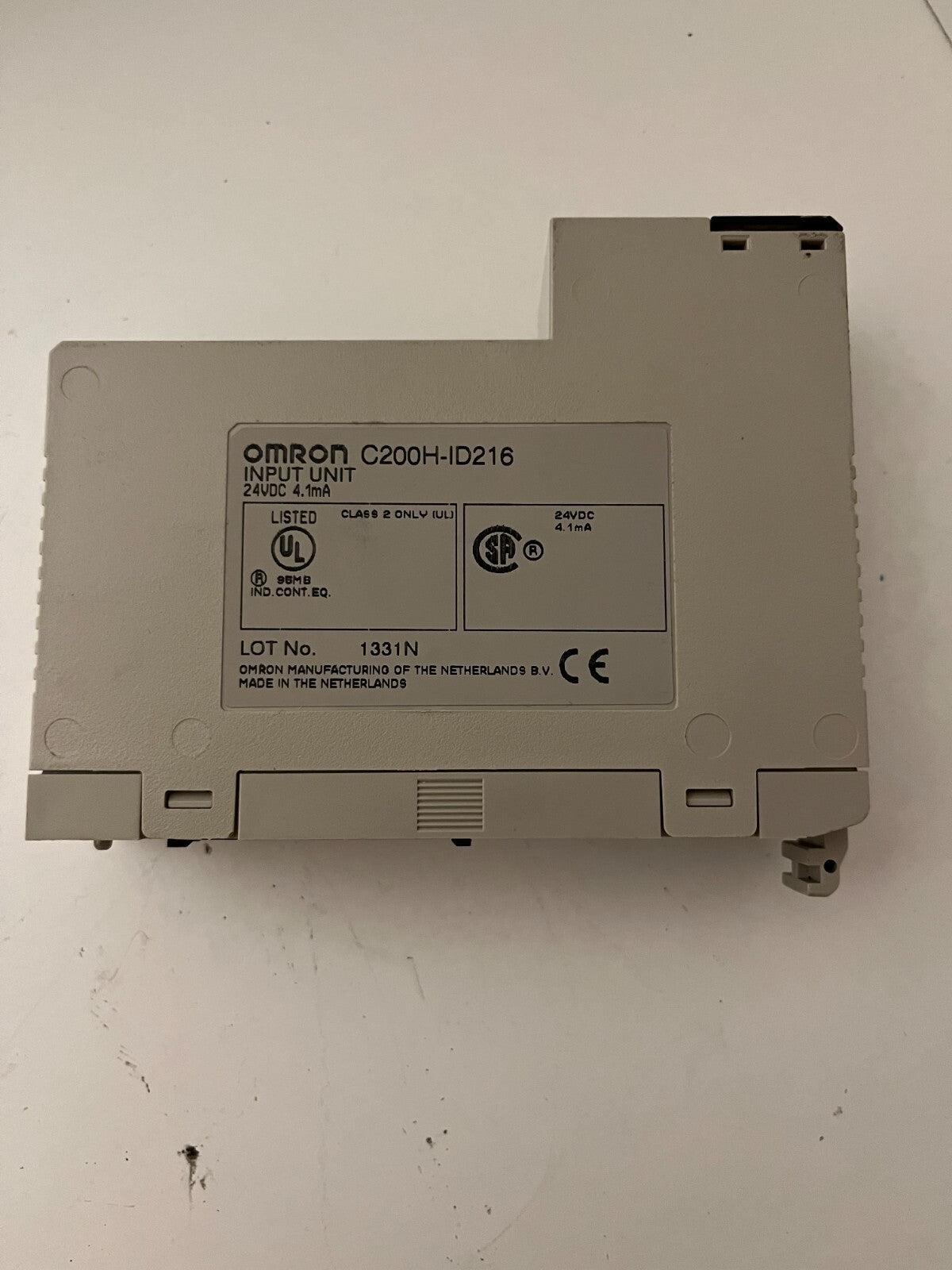 Omron C200H-ID216 Input Unit 24VDC 4.1mA PLC Module - Used, Tested Working