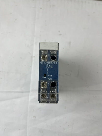 Schleicher KSB11(C) Time Relay Module 24V AC/DC 0.5s Delay DIN Rail Used