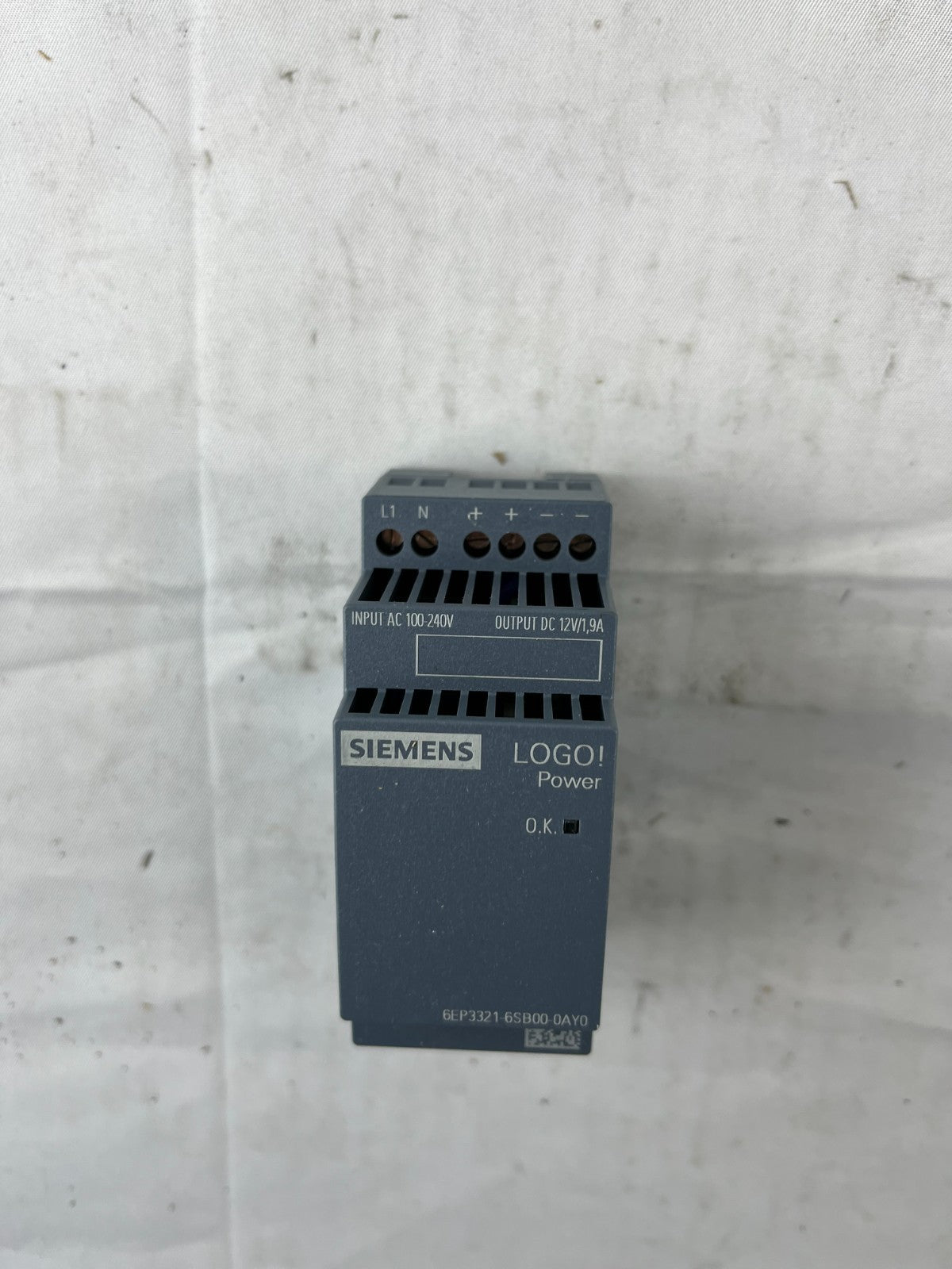 Siemens 6EP3332-6SB00-0AY0 LOGO! Power Supply 12V DC 1.9A Used Spare Part