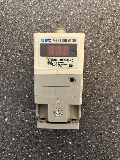 SMC ITV2090-31F2BN5-Q E/P Regulator 0-10V DC Input, 0.1-3.0-80kPa Output - Used