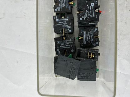 Telemecanique XEN‑L Series Contact Blocks 1NO/1NC Mixed Models Lot Used Bundle