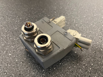 Harting Han Industrial Connector with Mixed Power & Data Modules - Used