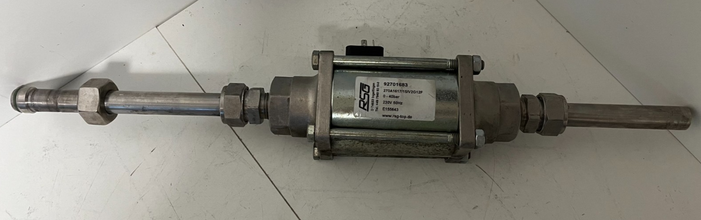 RSG 270A Coaxial Solenoid Valve 0–40bar 230V 1/2" Stainless Steel Used Working