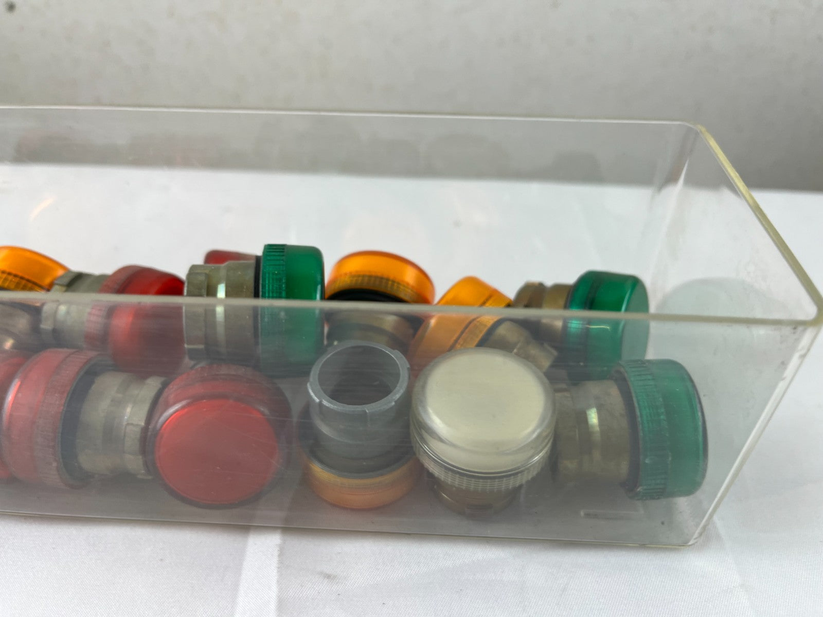 Mixed Lot 22mm Pilot Light Indicator Heads Red Green Amber White New Used