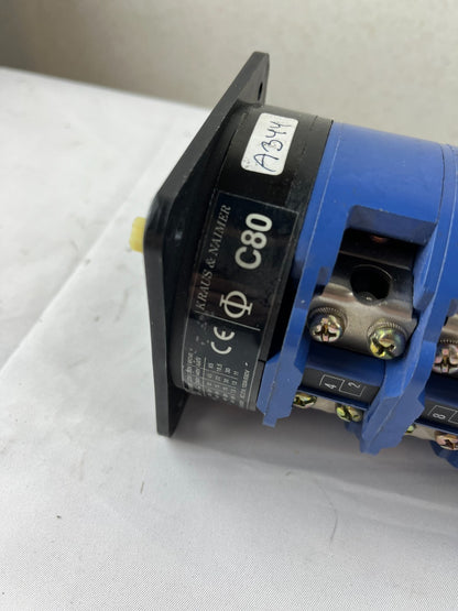 Kraus & Naimer C80 Rotary Cam Switch 100 A 690 V 4‑Deck New Surplus Spare Part