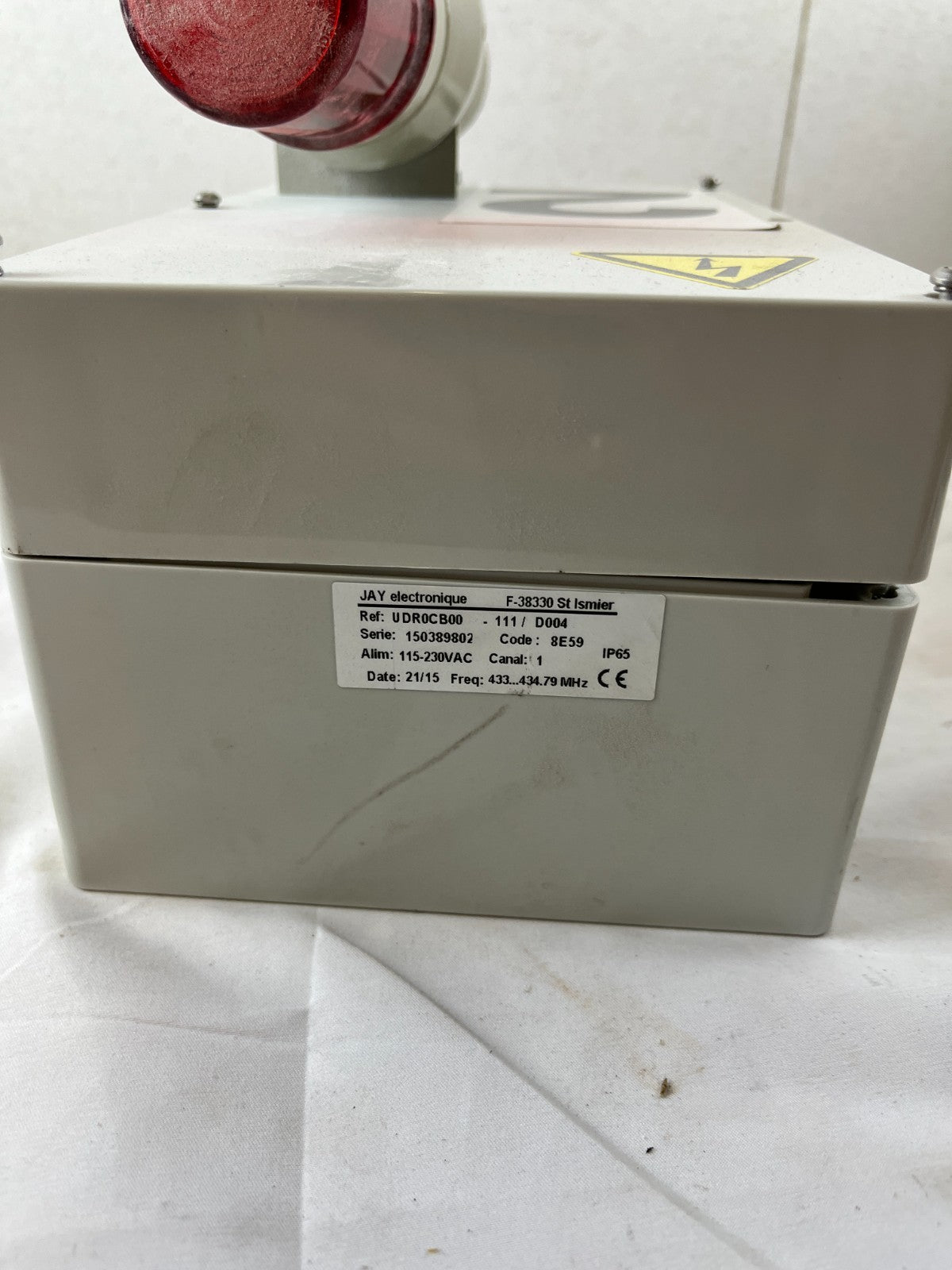 JAY Electronique UDR0CB00-111 Radio Receiver 433MHz IP65 Crane Control Untested