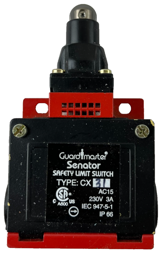 Guardmaster Senator CX Safety Limit Switch Roller Plunger 230V 3A AC-15 IP66