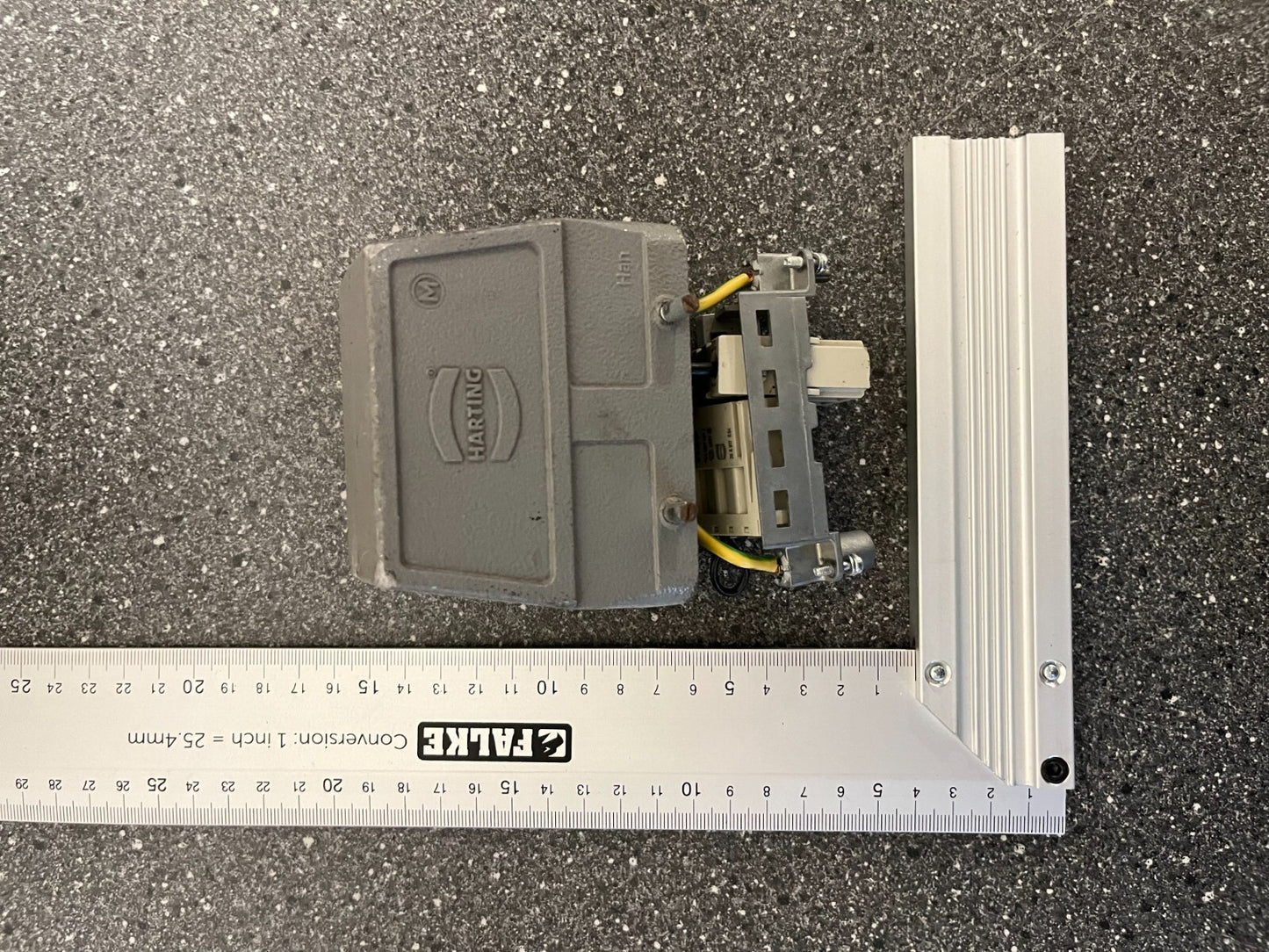 Harting Han Industrial Connector with Mixed Power & Data Modules - Used
