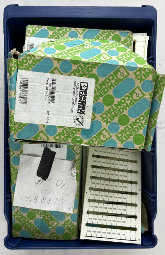 Phoenix Contact UC-TM 6 Terminal Marker Cards 1100–1103 Lot New Spare Bundle