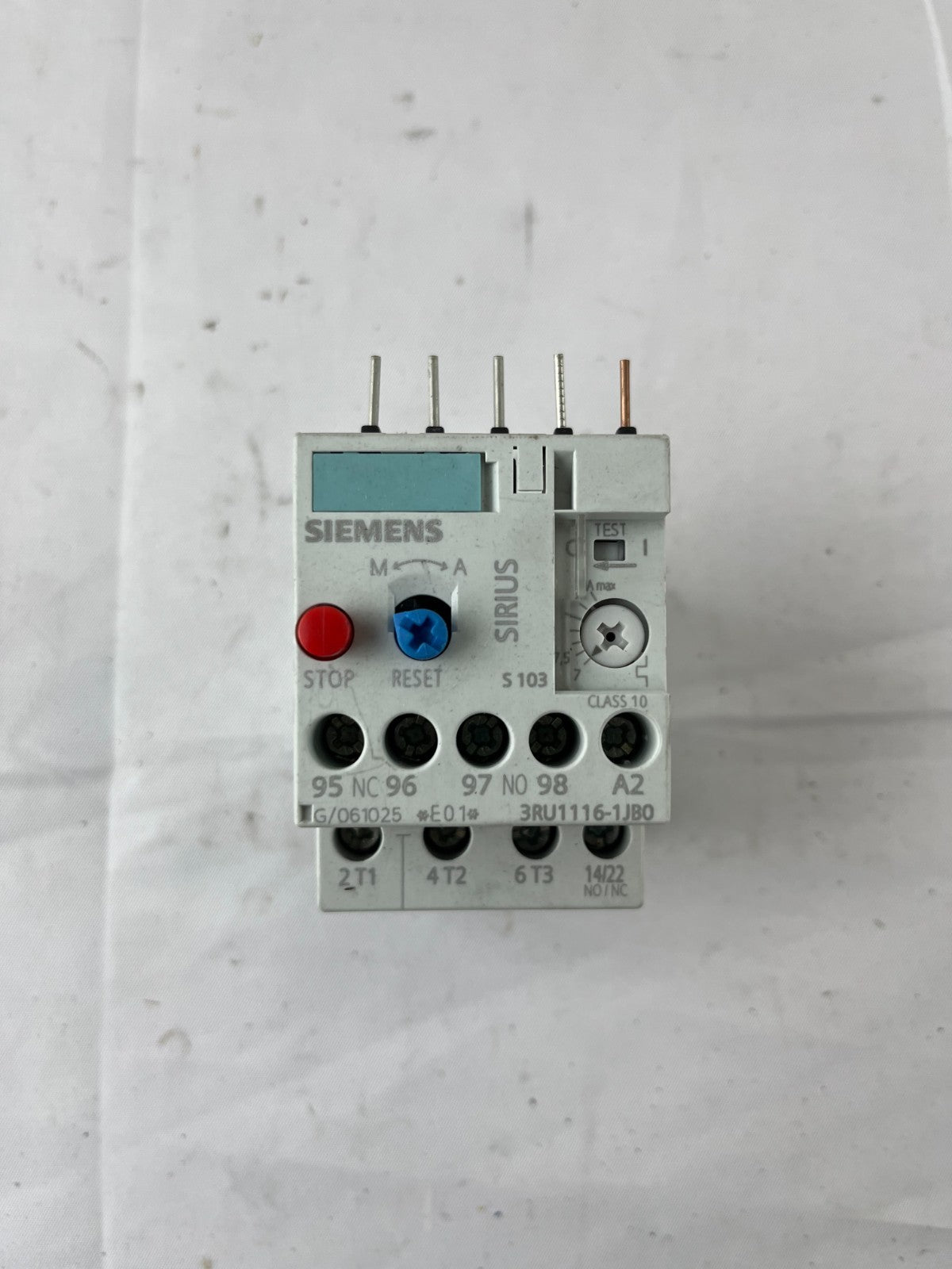 Siemens SIRIUS 3RU1116-1JB0 Thermal Overload Relay 7–10A Class 10 Used Spare