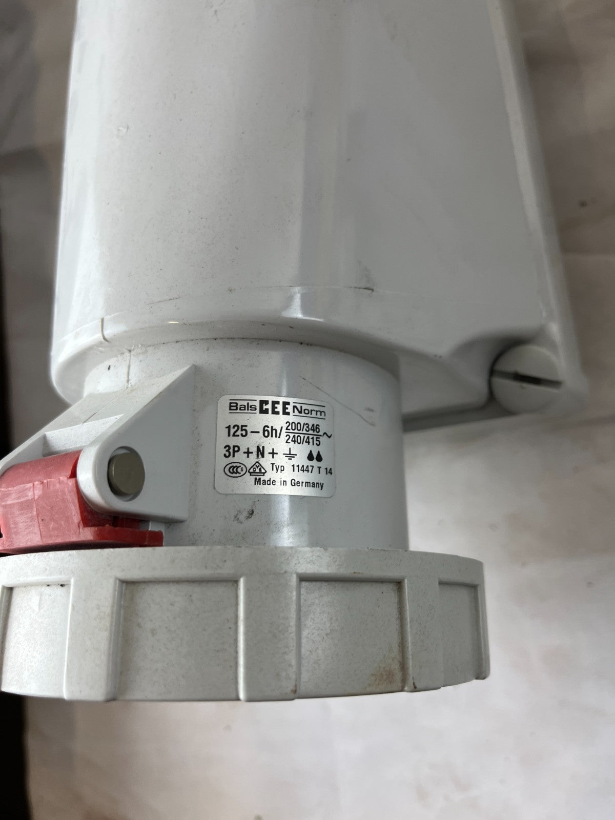 Bals CEE Norm 11447 125A 5‑Pin 3P+N+E Surface‑Mounted Socket IP67 Used Working
