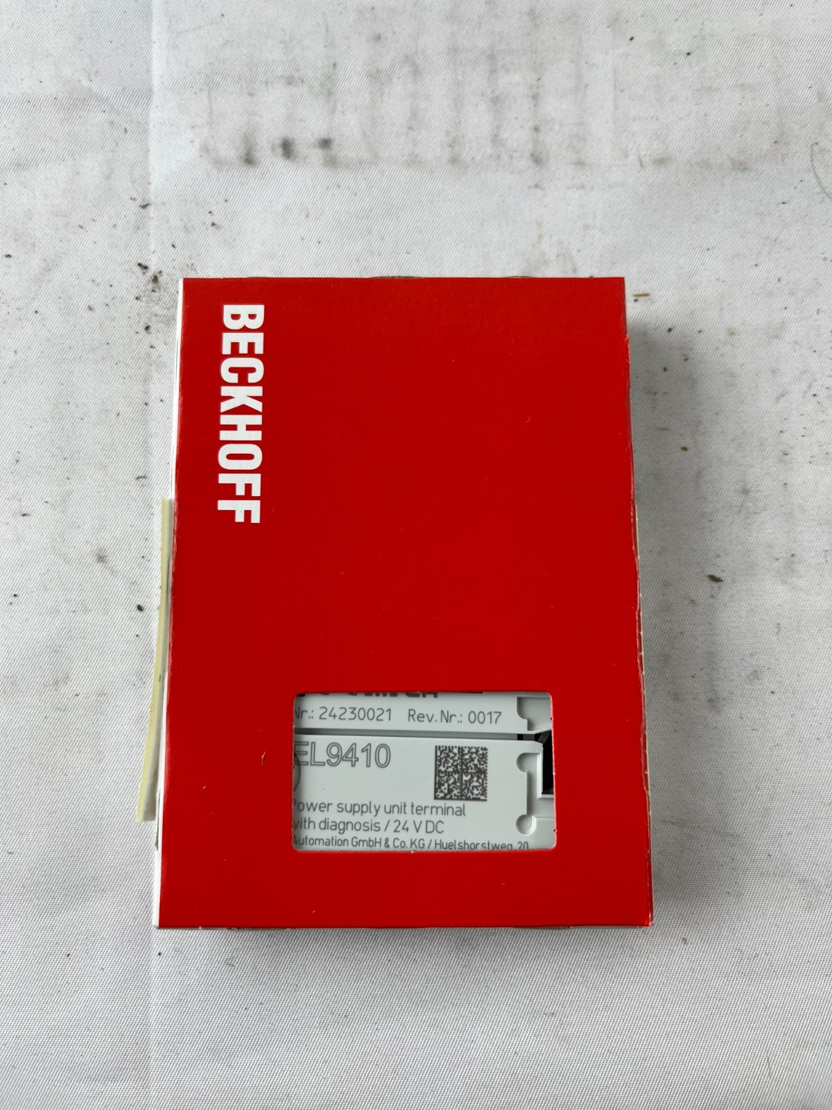Beckhoff EL9410 EtherCAT Power Supply Terminal 24V DC 2A with Diagnostics New