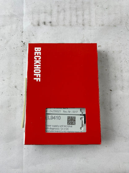 Beckhoff EL9410 EtherCAT Power Supply Terminal 24V DC 2A with Diagnostics New