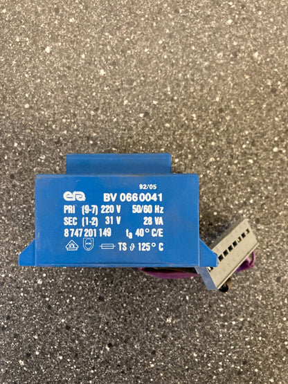 Junkers Gas Boiler Transformer Power Supply - NOS PN BV 0660041 50/60 Hz 220v