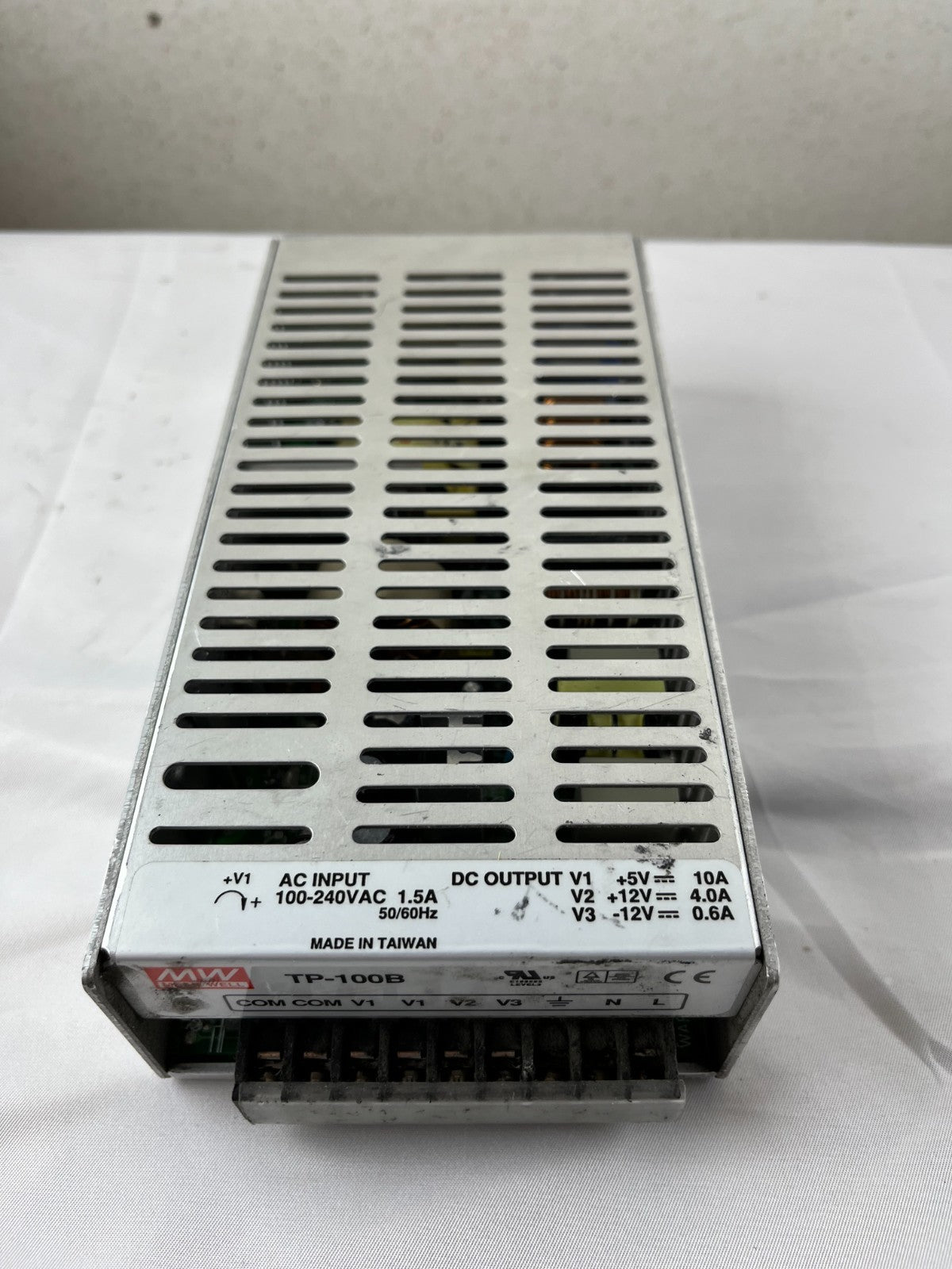 Mean Well TP-100B Triple Output Switching Power Supply 5V 10A 12V 4A -12V 0.6A