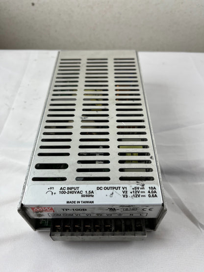 Mean Well TP-100B Triple Output Switching Power Supply 5V 10A 12V 4A -12V 0.6A