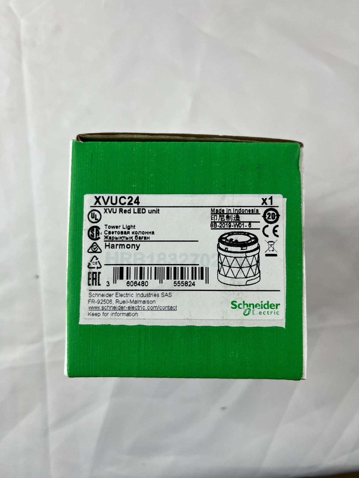 Schneider Electric XVUC24 Harmony XVU Red LED Light Module NEW 24V 60mm Tower