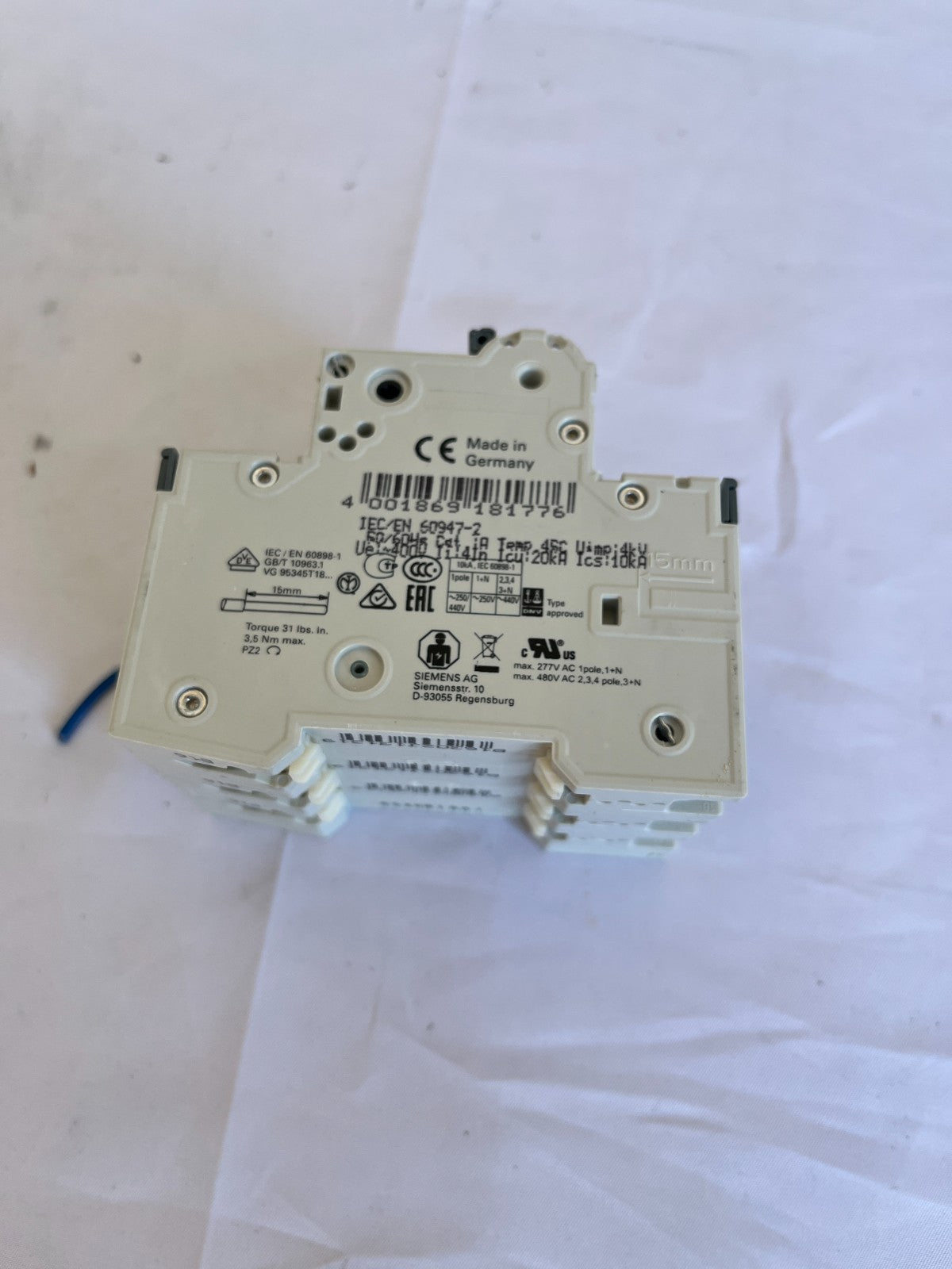 10x Siemens 5ST3010 Auxiliary Circuit Switch 1NO 1NC For 5SL 5SY 5SP Used Bundle