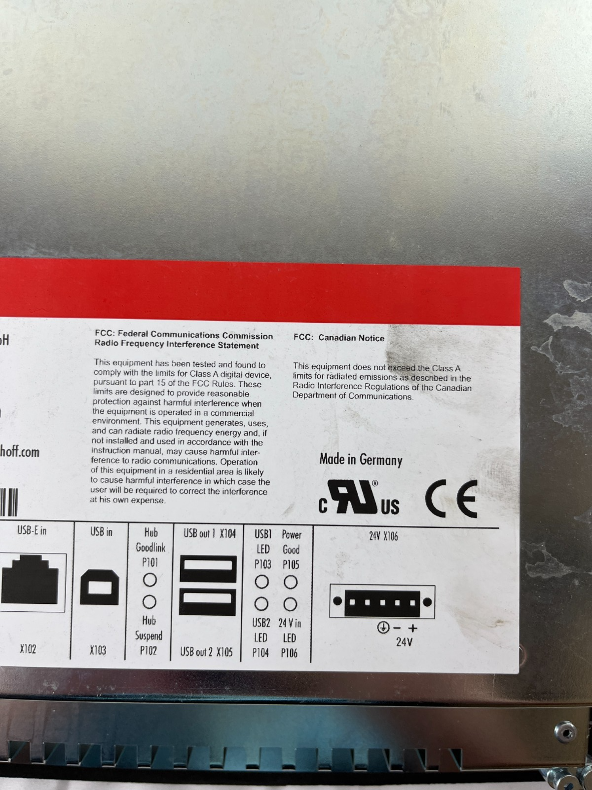 Beckhoff CP6902-0001-0000 15" ELO Accutouch HMI Control Panel DVI/USB 24V DC New