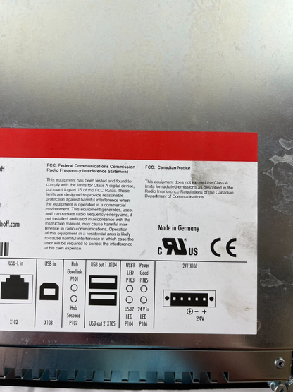 Beckhoff CP6902-0001-0000 15" ELO Accutouch HMI Control Panel DVI/USB 24V DC New