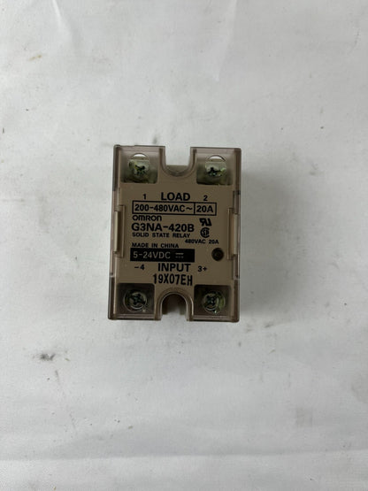 Omron G3NA-420B Solid State Relay, 1-Phase 20A 200–480VAC Load, 5–24VDC Input