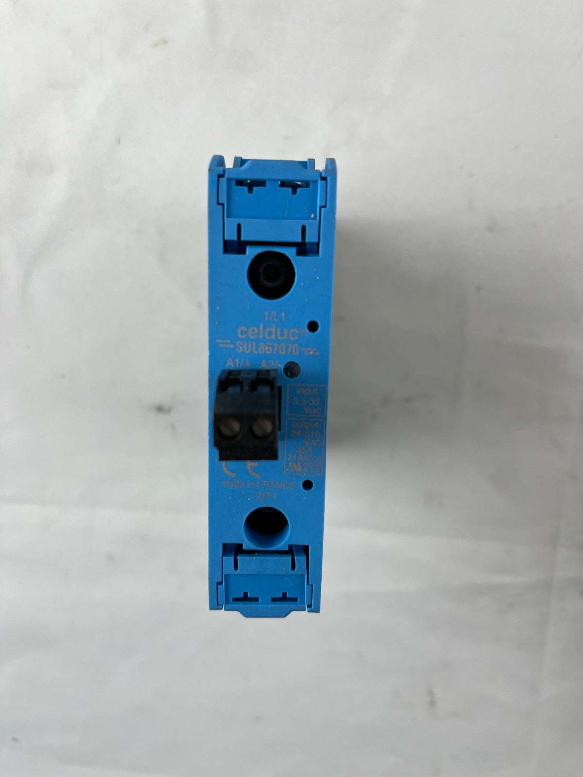 Celduc SUL867070 Solid State Relay 35A 24‑510VAC 3.5‑32VDC DIN Rail w/ Heatsink