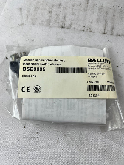 Balluff BSE0005 BSE 30.0-RK Mechanical Switch Element Cam Limit Switch New