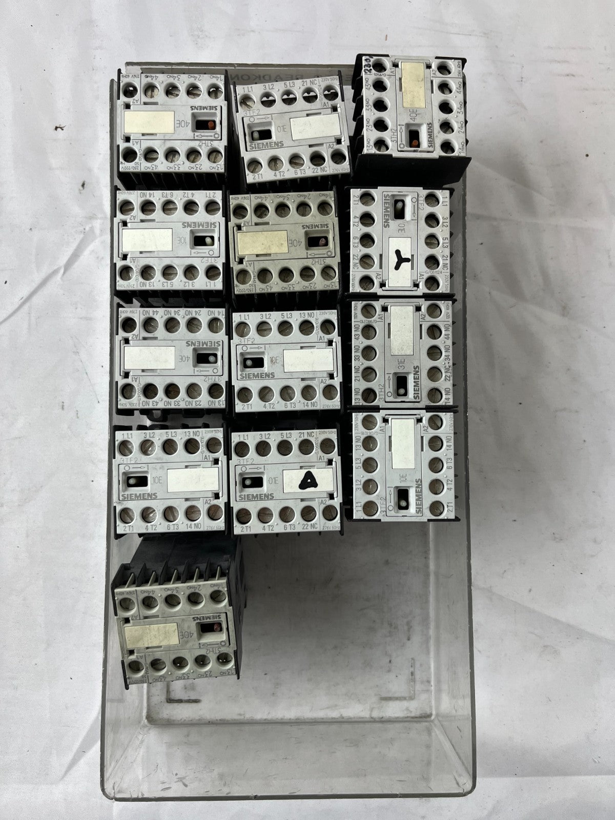Siemens SIRIUS Contactor Relay Lot 13pcs 3TF2001 3TH2040 3TH Series Mixed Used