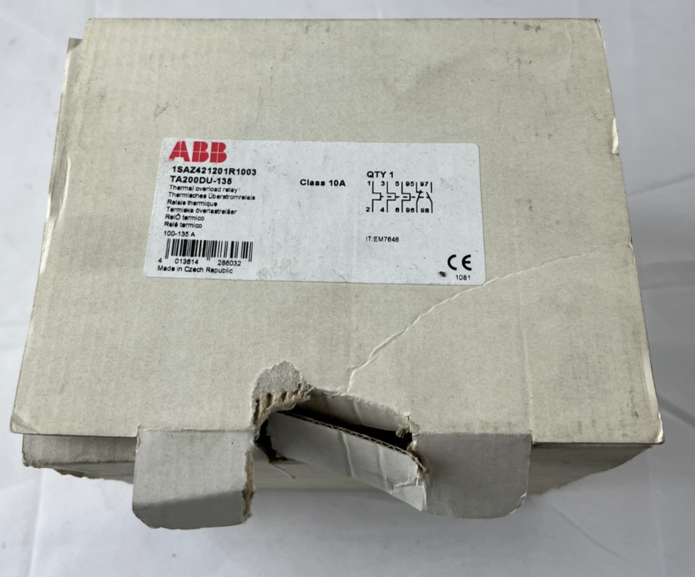 ABB TA200DU-135 Thermal Overload Relay 100–135 A Class 10A New Spare Part