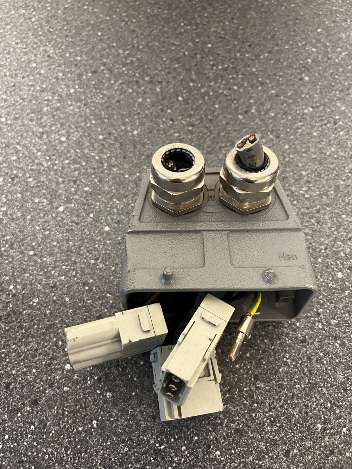 Harting Han Industrial Connector with Mixed Power & Data Modules - Used