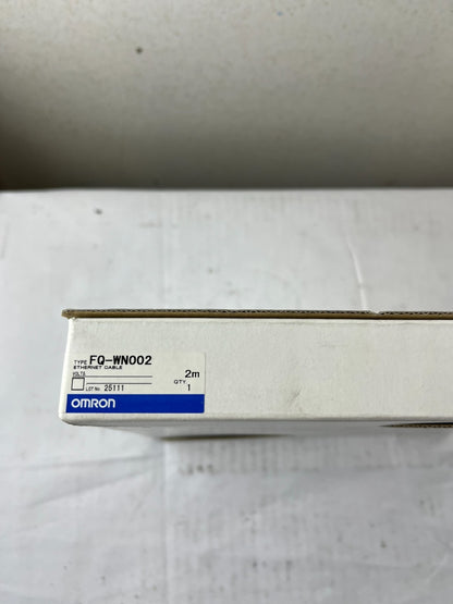 Omron FQ-WN002 Ethernet Cable 2 m for FQ Series Vision Sensor New Unused Spare