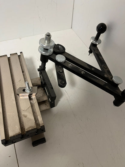 Modular Aluminum Test Bench Setup T-Slot Frame Adjustable Arm Used As-Is