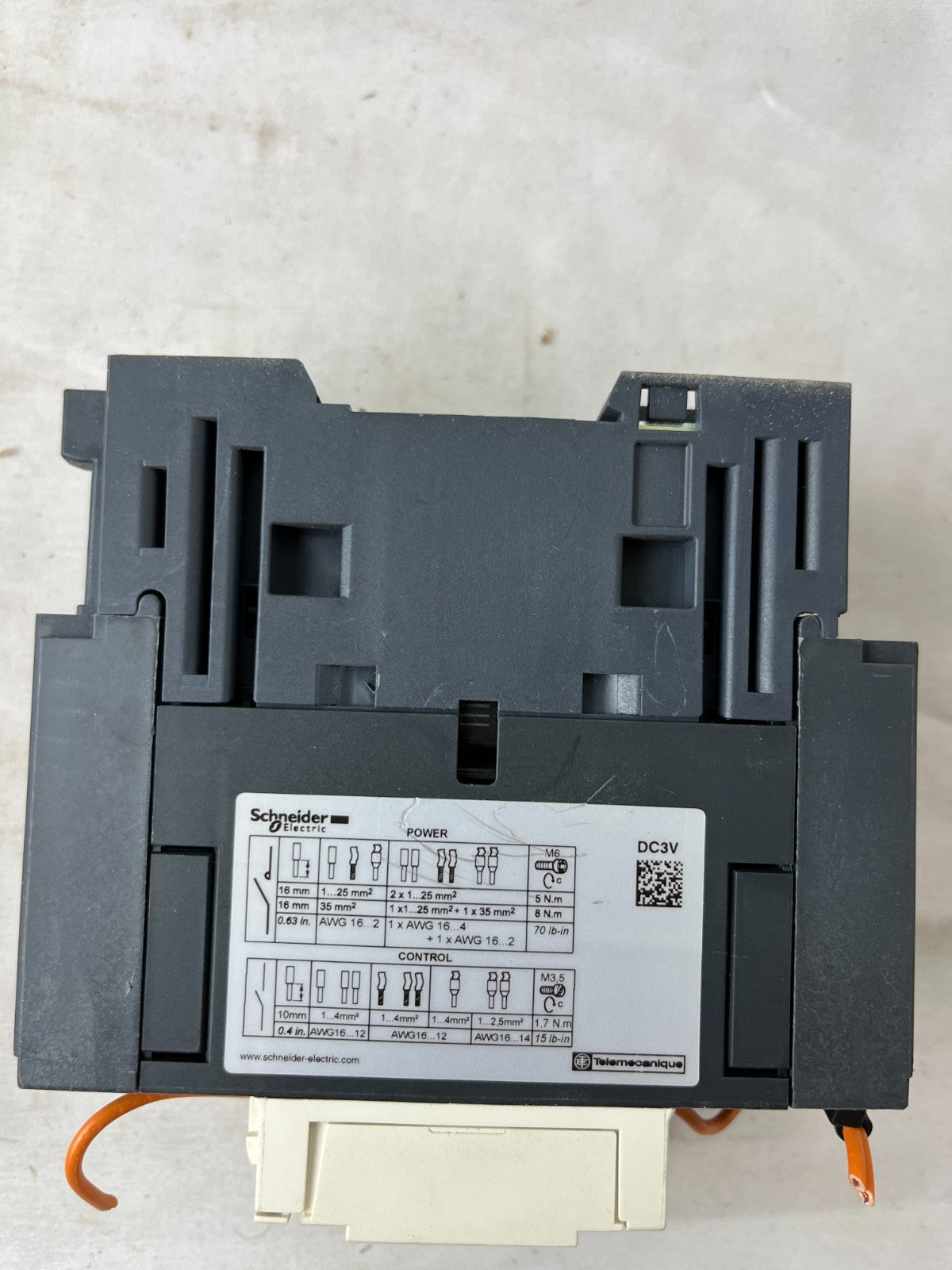 Schneider LC1D65A TeSys Contactor 80A 24V DC Coil Used Spare Unit